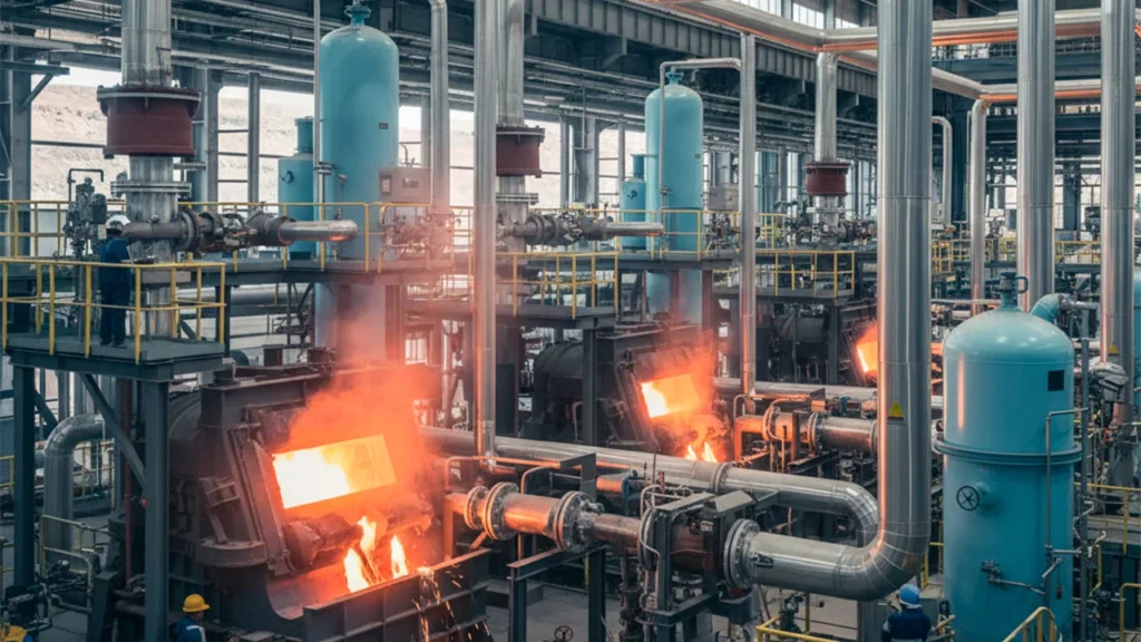 Uso de gases para procesos mineros industriales