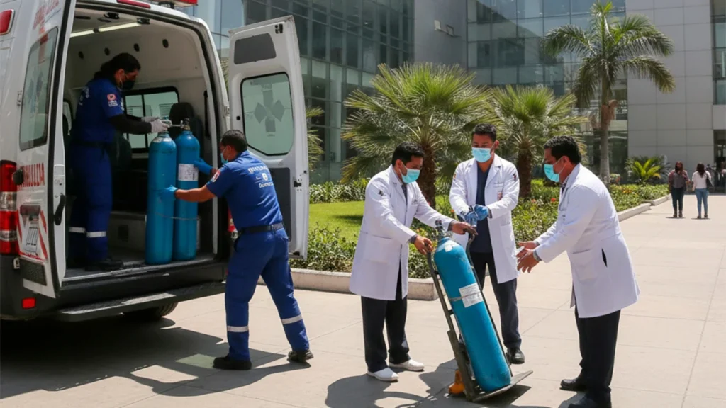 Suministro de gases medicinales para hospitales en Perú