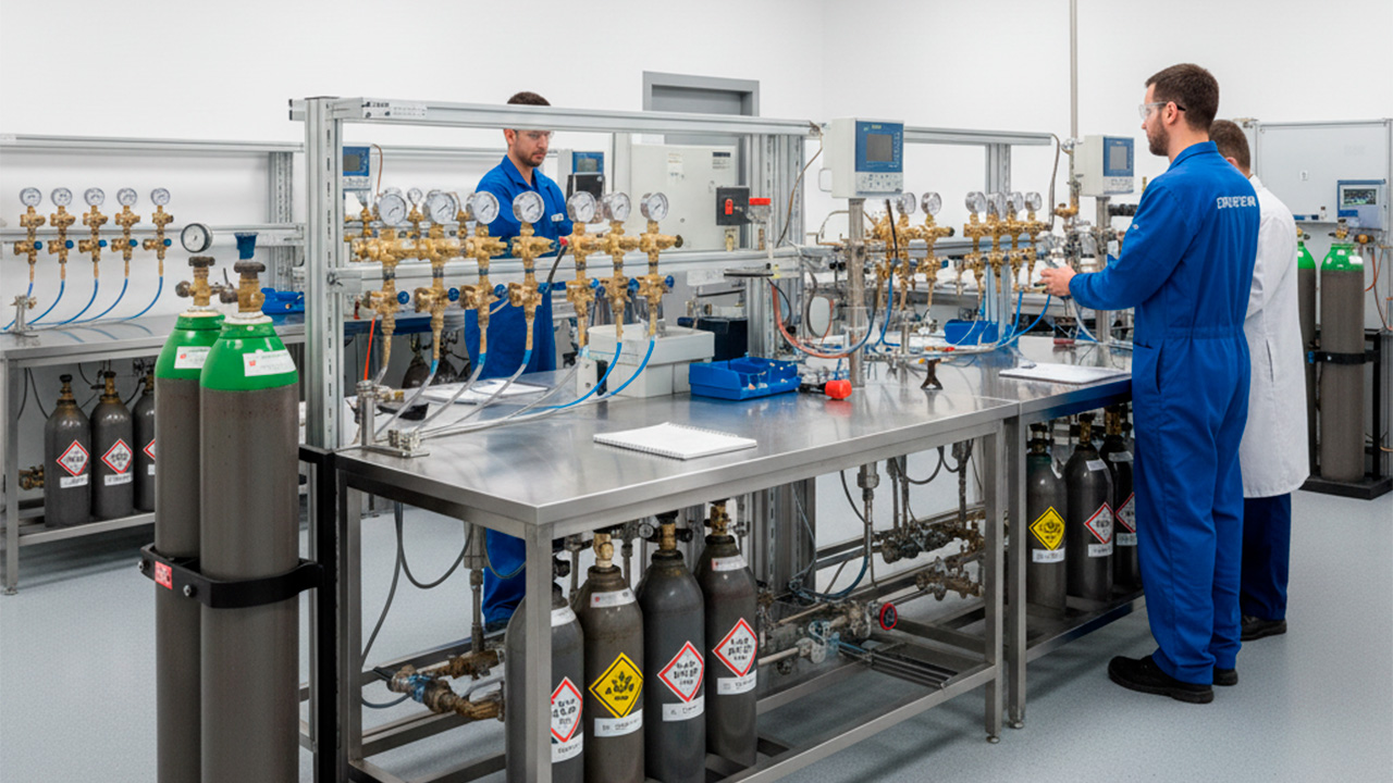 Cómo se realiza la prueba hidrostática de balones de gas de alta presión