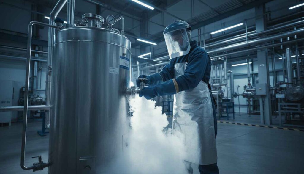 Manejo criogénico seguro: protocolos prácticos de operación