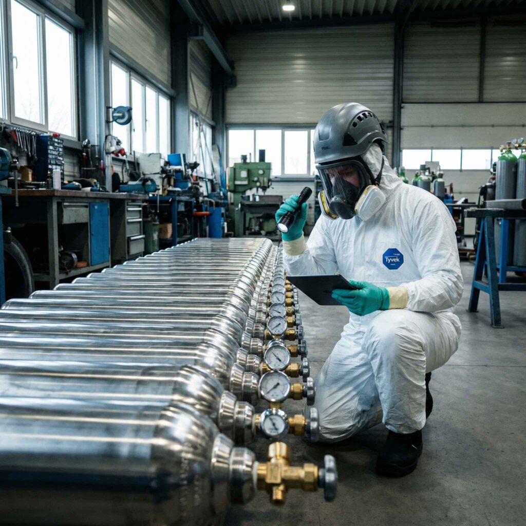 Reacondicionamiento de cilindros de gases: procesos y normas de cumplimiento