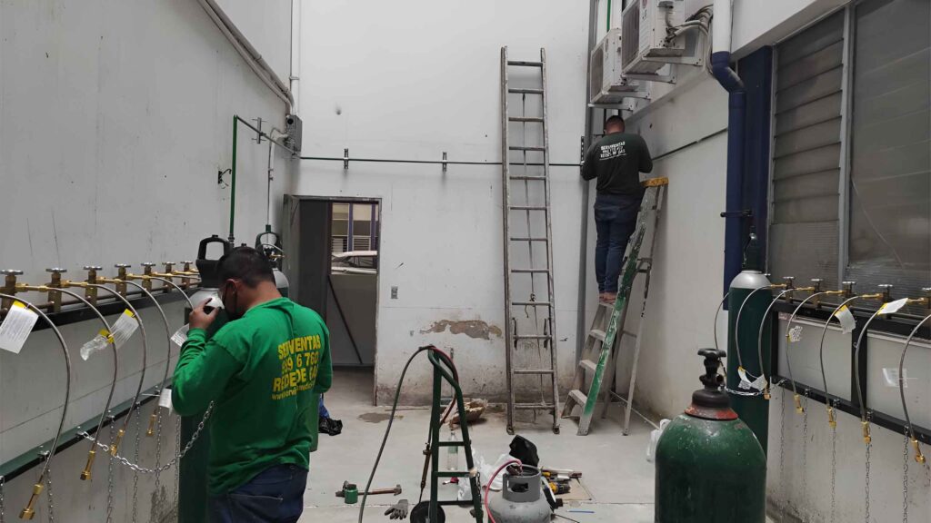 Instalación de red de gases industriales para tu planta o laboratorio