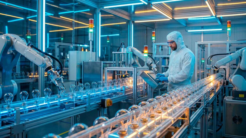Argón UHP 5.0 para luminotecnia y fabricación de lámparas