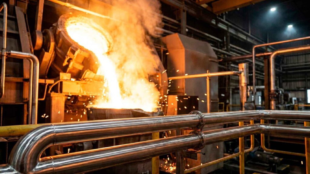 Usos del oxígeno industrial en metalurgia