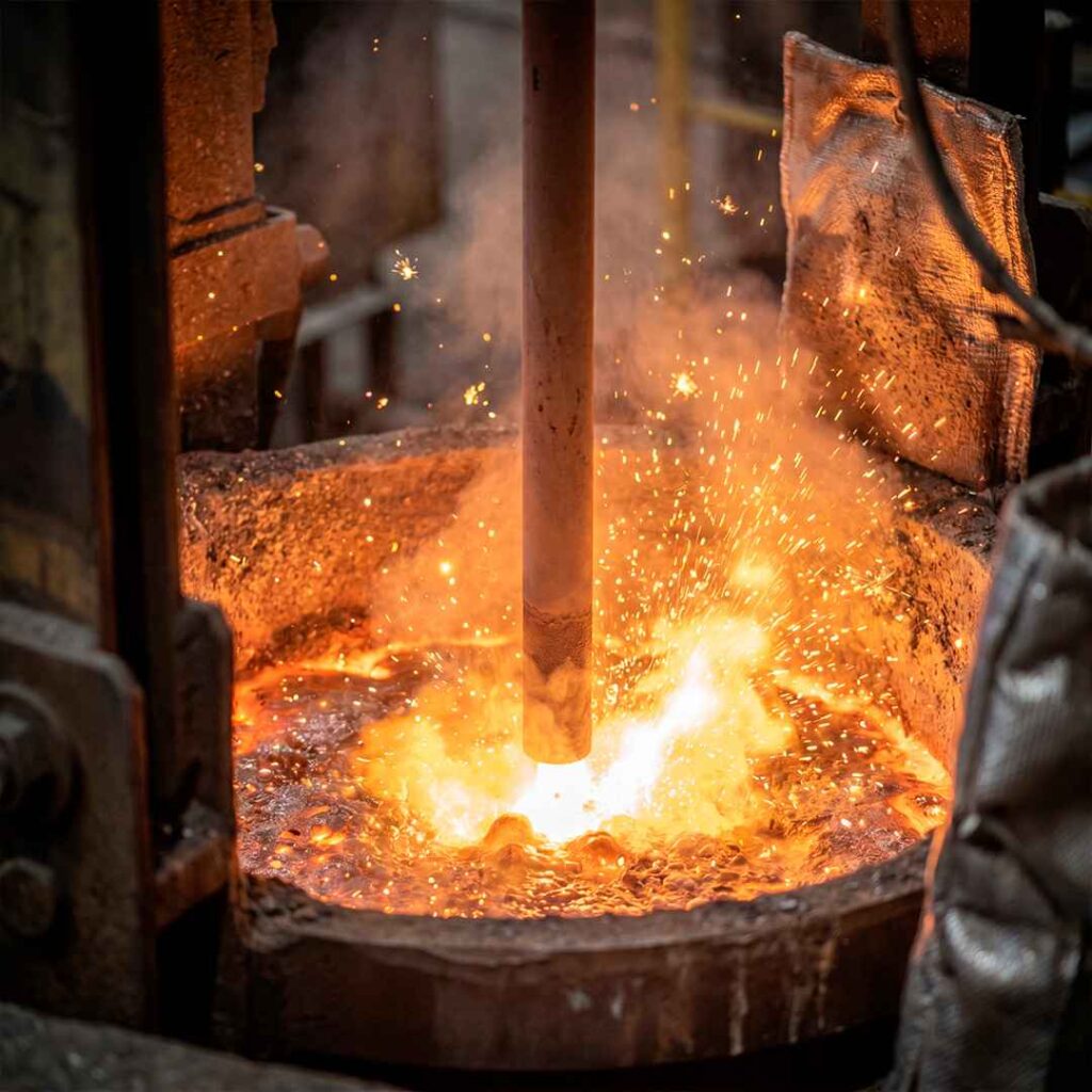 Usos del oxígeno industrial en metalurgia
