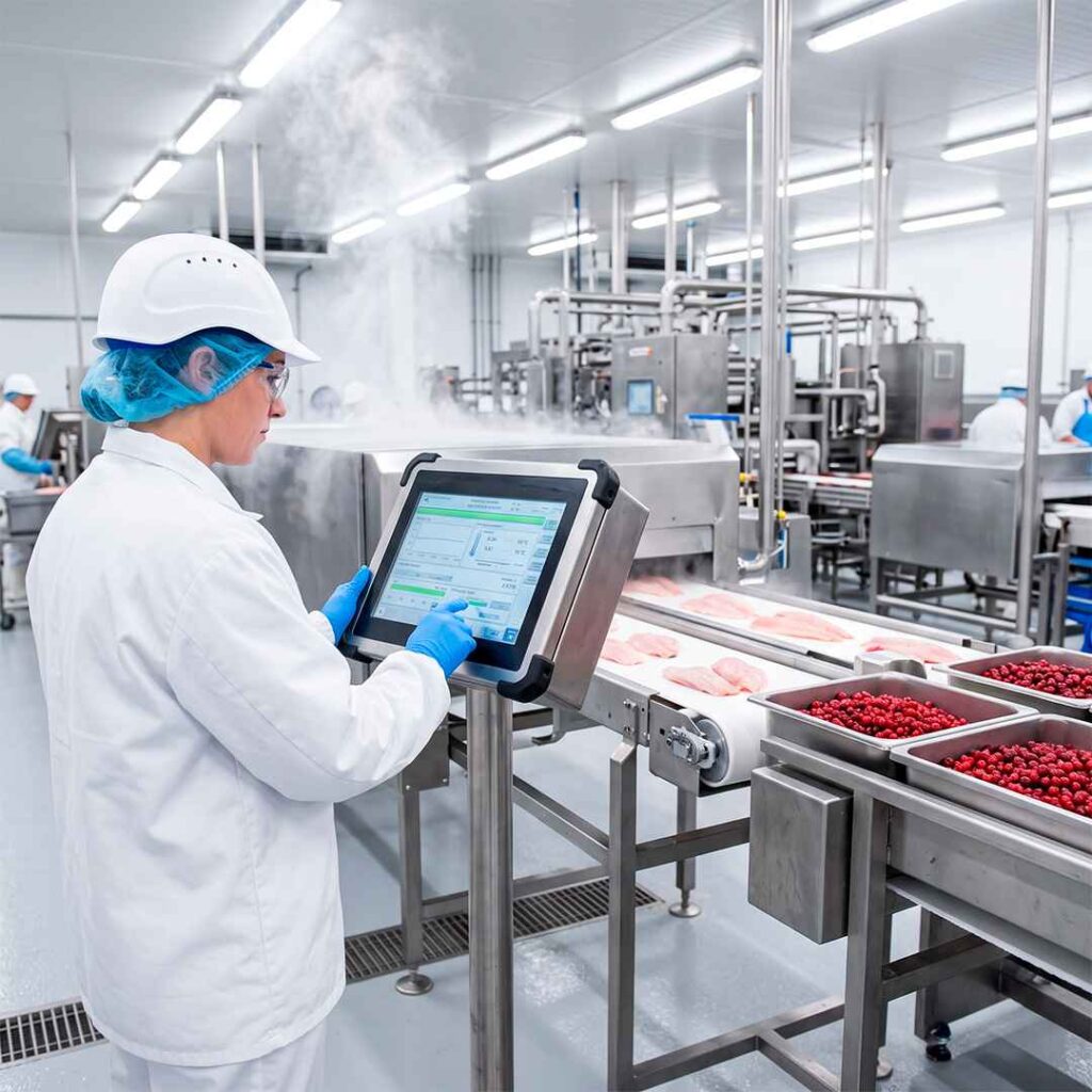 Nitrógeno líquido en el sector agroindustrial para la congelación rápida de alimentos