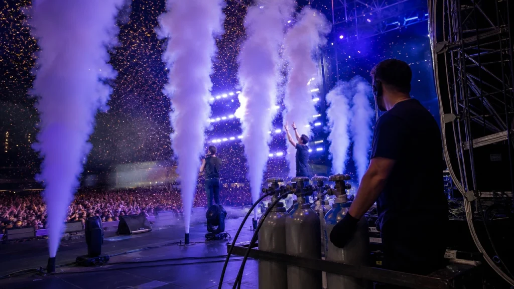 CO₂ para eventos y espectáculos: efectos especiales seguros