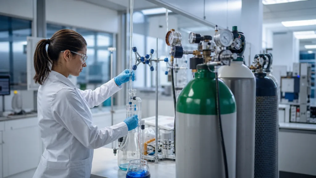 Gases especiales para laboratorios universitarios y centros de investigación
