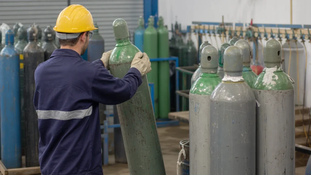 5 errores comunes al manipular cilindros de gas